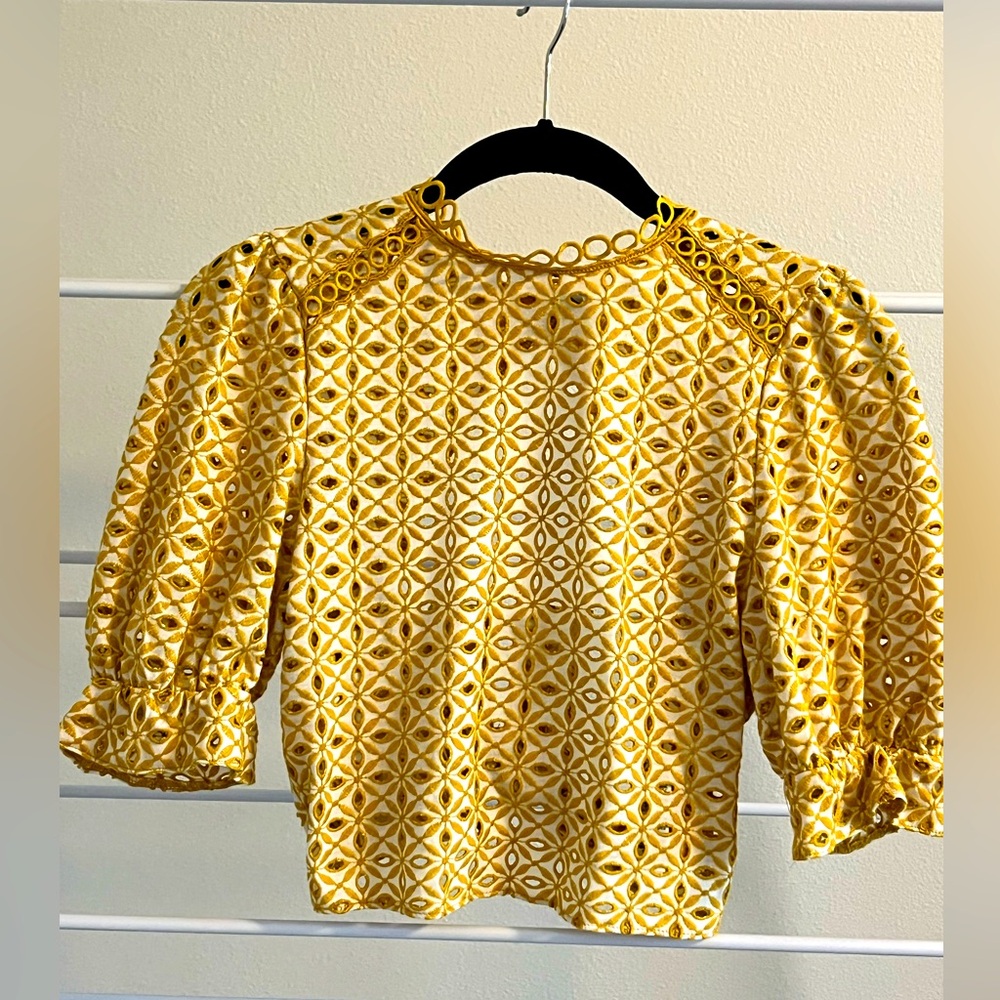 Sunny golden yellow cut out top from Nordstroms TOP SHOP.
